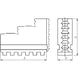BISON Bohrbacken SJZ 3200 für Futterdurchmesser 160 mm Länge 70 mm - Bohrbacken,einteilig - 2