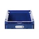 W-KLT Lagerboxen Abmessungen: 300 x 200 x 150 mm Farbe RAL 5022 nachtblau - W-KLT® Lagerboxen mit Frontklappe - 4