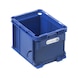 W-KLT opslagbox afmetingen: 200 x 150 x 150 mm, kleur RAL 5022, nachtblauw - W-KLT® opslagboxen met voorklep - 1