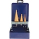 ORION stepped drill bit set HSS TiN, straight groove, types 1.0/2.0/3.0