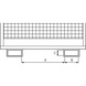 Safety cage type SIKO holder on narrow side, LxWxH 1295x810x1885 mm - Work platform made of steel tube - 3