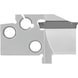 Recessing system cutter holder, modular axial right - 1
