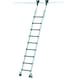 ZARGES 移动式高架梯 Z 600，7 级踏板，带衬垫，吊钩悬挂高度 1.90-2.13 米 - 前边缘装有软垫的搁架活梯，可移动 - 1