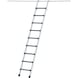 ZARGES Regaleinhängeleiter Z 600 9 Stufen gepolstert Einhängehöhe 2,20-2,44 m - Stufenregalleiter mit gepolsteter Vorderkante zum Einhängen - 1
