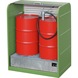 Rolluikkast voor gevaarlijke stoffen met opvangb v max. 2 vaten 200 l kleur opt. - Rolluikkast voor gevaarlijke materialen, 2 x 200 liter vaten - 8