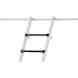 ZARGES Regaleinhängeleiter Z 600 9 Stufen gepolstert Einhängehöhe 2,20-2,44 m - Stufenregalleiter mit gepolsteter Vorderkante zum Einhängen - 3