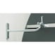 Soporte/ángulo de pared, 550 mm, para espejos DETEKTIV-A y SPION, Ø 300-800 mm