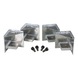 Palletbodems geschikt voor alle traanplaatboxen, 4-delig incl. schroeven - Palletbodems voor tranenplaat boxen - 1