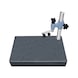 Measuring stand with hard rock base plate, 630 x 400 mm