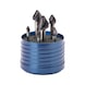 ATORN countersink set, 60°, unequal spiral pitch, 6.3-20.0 mm, 3-flat shank - Countersink set 60° HSS TiAIN T3 unequal spiral pitch - 1