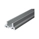 Support rail, 990 mm, aluminium, naturally anodised, pre-drilled, incl. covers - Support rails, flat version - 2