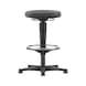 bimos all-round tall stool, 5-star base, glide runners, grey ring, Supertec seat