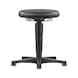 bimos all-round stool, 5-star base, glide runners, grey ring, syn. leath. seat