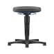 bimos all-round stool, 5-star base, glide runners, blue ring, Supertec seat