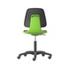 Silla girat. trab. BIMOS LABSIT, ruedas, cuerpo silla verde, cuero sintét. negro - LABSIT swivel work chair with castors - 4