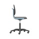 BIMOS LABSIT draaibare werkstoel met wielen, blauwe stoelkuip, zwart Supertec - LABSIT draaibare werkstoel met zwenkwielen - 2