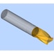 ORION SC alüminyum plastik freze 14,0x26x83 mm, T=3, DIN 6535 HA mil tip H - Sert karbür parmak freze - 2