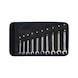 ATORN ratchet combination spanner set, 10&nbsp;pieces, straight, in textile tool roll - Ratchet combination wrench set consisting of 10 pieces - 2
