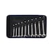 ATORN ratchet combination spanner set 10&nbsp;pcs with reversing lever in tool roll - Ratchet combination wrench set consisting of 10 pieces - 2