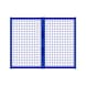 Vario corner attachment element TS dim. (WxH) 500/500x750mm wire grid w.40 mesh - Attachment element for partitioning system - 1