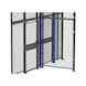 T-posts partitioning system height (H) 2200mm incl. sleeve anchor - T-post for partitioning system - 2