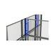 T-post attachment height (H) 750mm incl. fastening straps - T-post attachment for partitioning system - 3