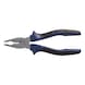 ATORN snipe nose pliers DIN 5745, 200 mm, curved, 2-component grip - Snipe nose pliers, bent, with 2-component grip covers - 2