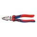 KNIPEX heavy-duty combi pliers 200&nbsp;mm polished head with two-component handle - Heavy-duty combination pliers with 2-component grip covers - 1