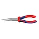 KNIPEX mechanic's pliers 200&nbsp;mm chrome-plated head 2-component handle 38 15 200 - Mechanic's pliers, straight, with 2-component grip covers - 1