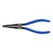 ATORN long-nose round pliers 160 mm, polished, DIN 5745 - Langbeck round-nose pliers with dipped grip covers - 1