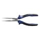 ATORN snipe nose pliers DIN 5745, 200 mm, curved, 2-component grip - Snipe nose pliers, bent, with 2-component grip covers - 3