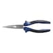 ATORN snipe nose pliers DIN 5745, 200 mm, curved, 2-component grip - Snipe nose pliers, bent, with 2-component grip covers - 1
