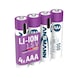 ANSMANN Lithium Akku AAA mit Ladebuchse Pack a 4 Stück - Lithium Akku AAA mit Ladebuchse - 1