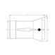 Pince de serrage ORION 173E (F48) carrée DIN&nbsp;6343 taille 10,0 mm lisse - mandrin à pinces DIN&nbsp;6343 173 E, carré - 2