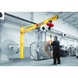 VETTER Säulenschwenkkran PraktikusPS - Ausladung 3000 mm Tragfähigkeit 500 kg - Säulenschwenkkran (PS) - Komplettset mit VerbundAnker-System und Kettenzug - 2
