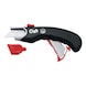 WEDO trapez bıçakla korumalı maket bıçağı, premium model - WEDO korumalı maket bıçağı, kauçuk kaplamalı metal muhafaza, trapez bıçak - 2