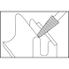 ATORN katkılı karbür freze ucu, 6 mm, KEL 1230 S, diş 6 ATORN no.: 11310193 - Carbide bur - 2