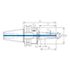 ATORN Hydrohouder, ultraslank, SK 40 x 12 mm A120 ISO 7388-1 type AD/AF - Hydrohouder, 3°, ultra-slank - 2
