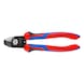 KNIPEX cable cutters 165&nbsp;mm with two-component handle - Cable shears with adjustable screw joint, self-locking - 1