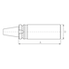 EROGLU Rohling BT40-63-250 Form J - MAS-BT40 Rohlinge - 2