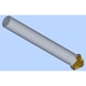 Avellanador ORION, 90°, SC, T=3, 8,0 x 50 mm, DIN 335 forma C - Avellanador cónico 90°, metal duro completo, tres filos - 2
