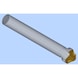 Avellanador ORION, 90°, HSS-TiN, T=3, 8,0 x 50 mm, DIN 335 forma C - Avellanador cónico, 90°, HSSE-TiN, triple cuchilla - 2