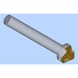 Avellanador ORION, 90°, HSS-TiN, T=3, 10,4 x 50 mm, DIN 335 forma C - Avellanador cónico, 90°, HSSE-TiN, triple cuchilla - 2