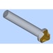 Avellanador ORION, 90°, HSS-TiN, T=3, 13,4 x 56 mm, DIN 335 forma C - Avellanador cónico, 90°, HSSE-TiN, triple cuchilla - 2