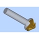 Avellanador ORION, 90°, HSS-TiN, T=3, 20,5 x 63 mm, DIN 335 forma C - Avellanador cónico, 90°, HSSE-TiN, triple cuchilla - 2