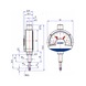 Micromètre à cadran ATORN IP 53, grad. 0,01 mm, plage de mesure 0,5 mm - Micromètre à cadran - 2