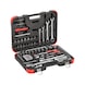 GEDORE RED tool set 97 pieces, 1/4&nbsp;in,1/2&nbsp;in - Socket wrench set 1/4&nbsp;in + 1/2&nbsp;in - 1