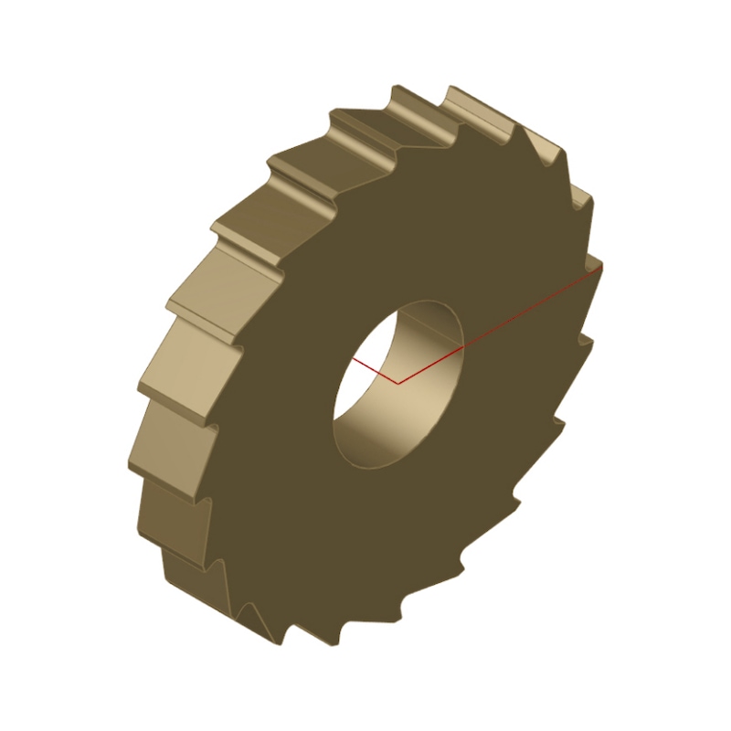 ATORN metalen cirkelzaagblad, VHM, grofgetand, 25 mm x 4 mm x 8 mm, B T=20 - volhardmetalen cirkelzaagblad, grofgetand, type B