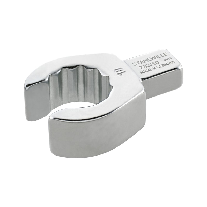 STAHLWILLE Ring-Einsteckwerkzeug offen 18 mm Einsteckvierkant 9x12 mm - Offen-Ring-Einsteckwerkzeug