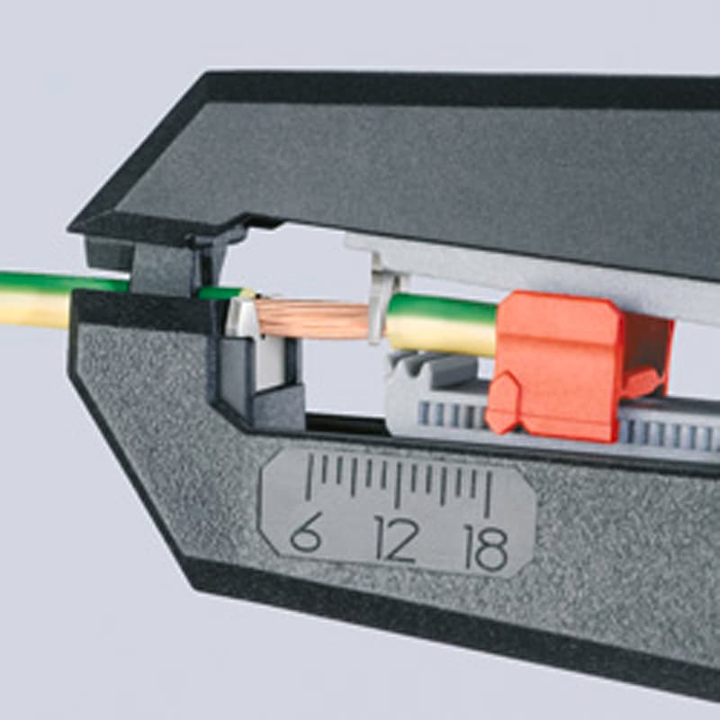 KNIPEX csupaszítófogó, 180 mm, önbeálló - Automatikus kábelcsupaszító fogó, 0,2–6 mm²